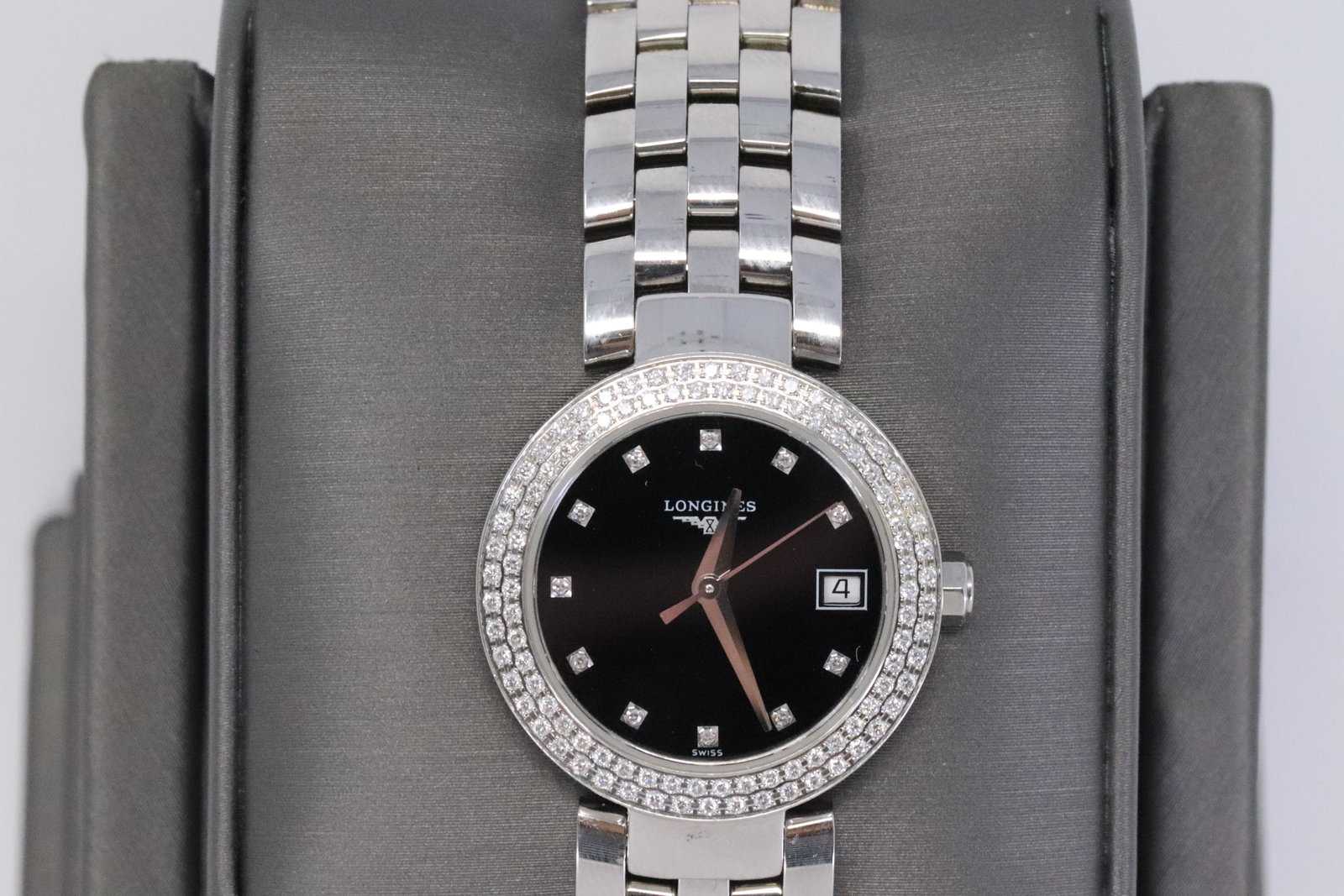 Longines Dolce Vita Diamond Set Ladies Watch, Ref,: Longines Dolce Vita Diamond Set Ladies Watch, Ref, L5.175.0. Longines wristwatch which is in all round mint condition and has been fully inspected by our in house watchmaker. The watch measures 25mm e