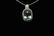 Ladies silver Necklacew/ Green Topaz