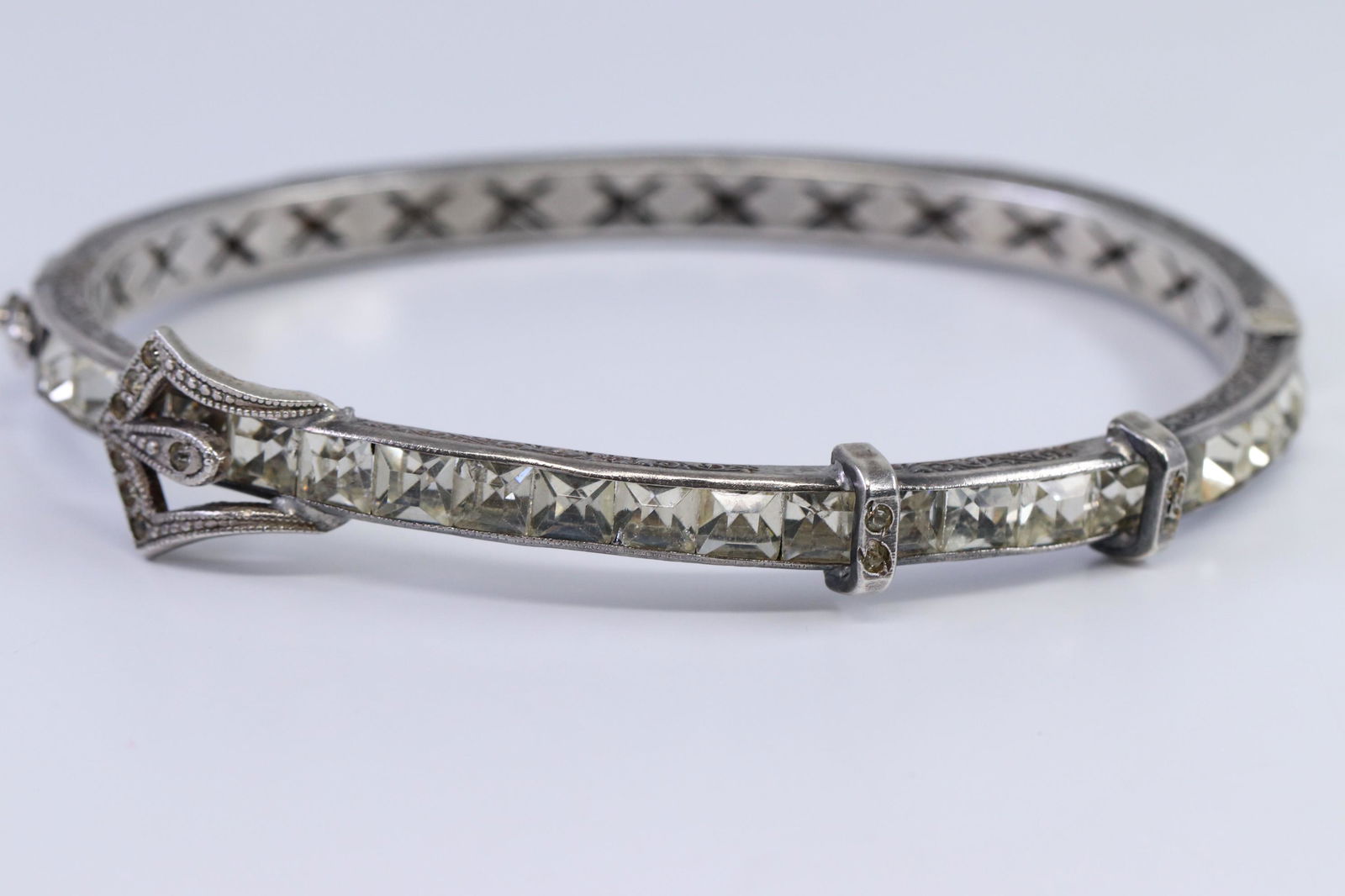 925 Silver Ladies Belt Bangle . (1 of 4)