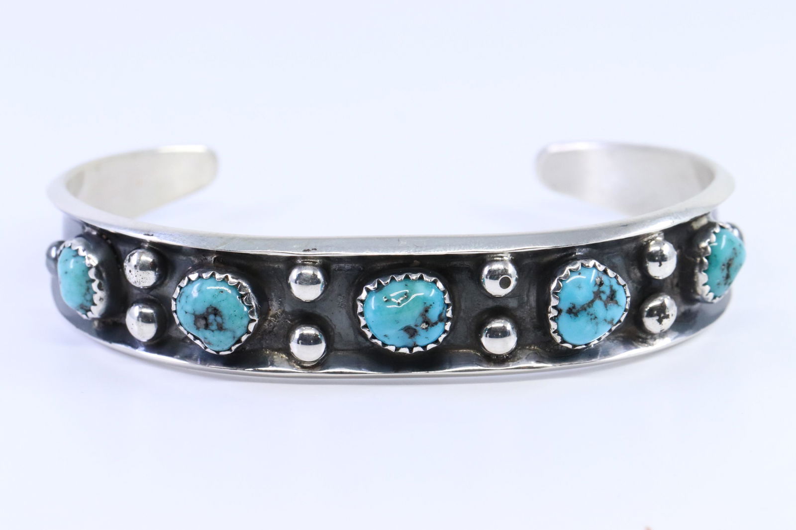 Â sterling silver oxidized Cuff Bangle  bracelet (1 of 3)