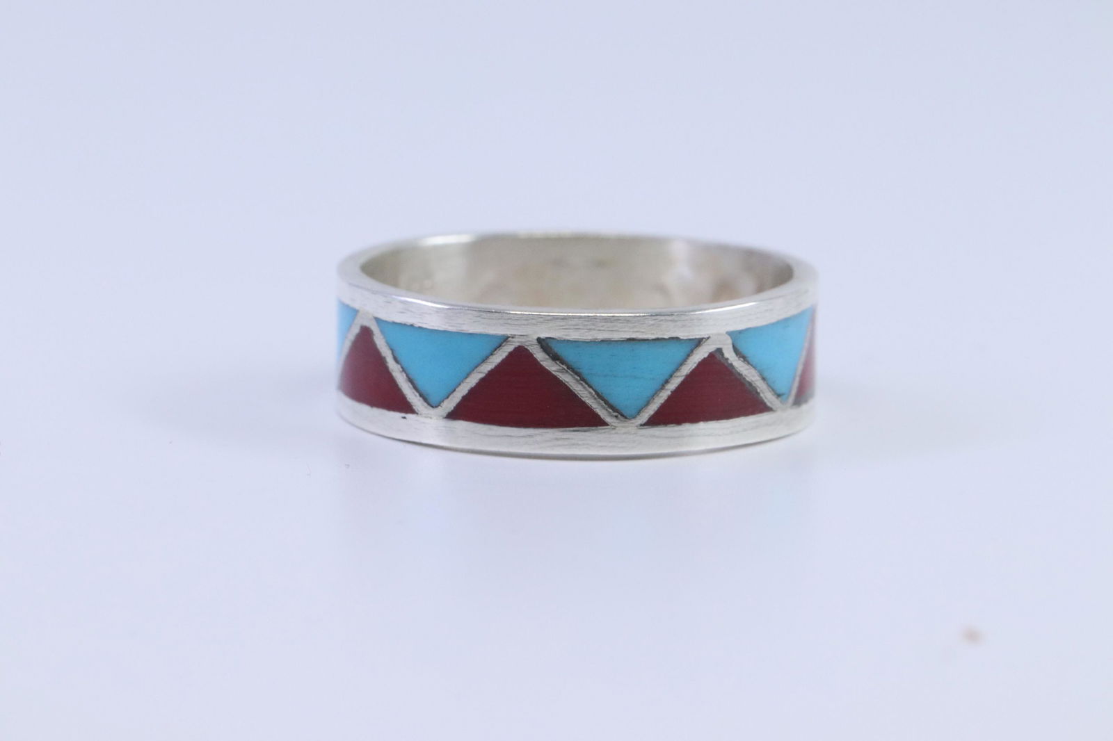Navajo Sterling silver mens ring. (1 of 2)