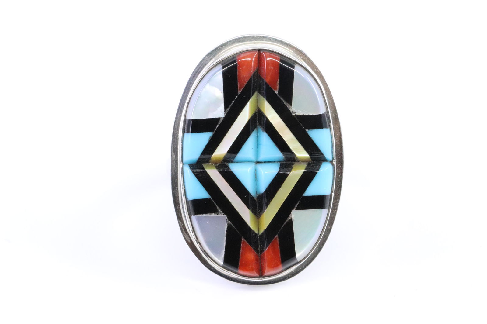 Sterling Silver Ladies Zuni Ring (1 of 3)