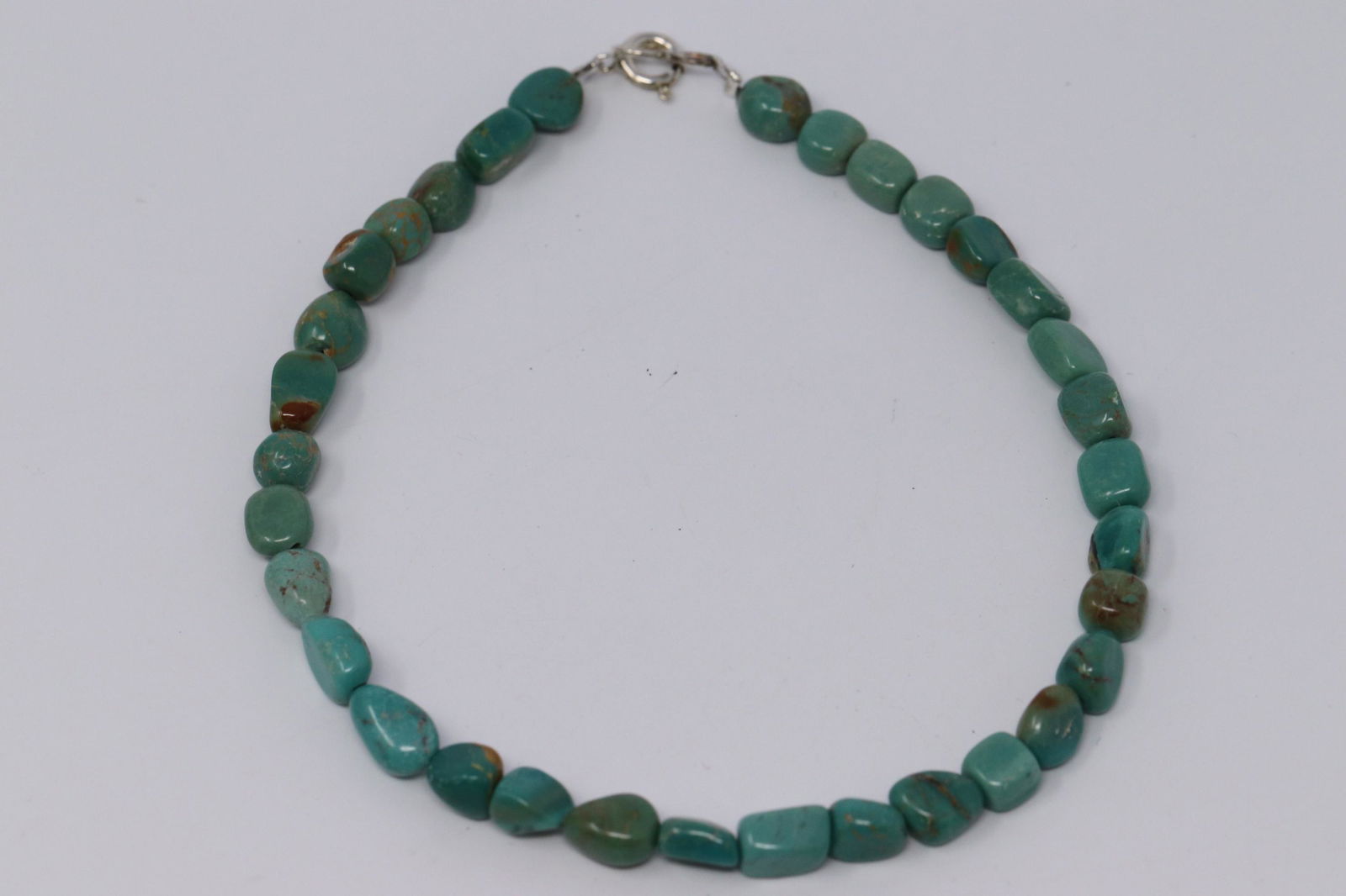 Turquoise Nuggets Sterling Silver Bracelet. (1 of 5)