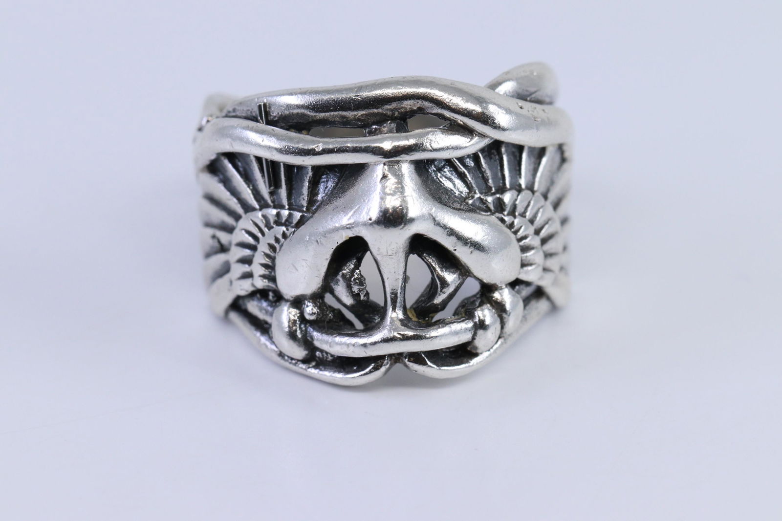 925 Silver Men's Wing Ring. (1 of 3)