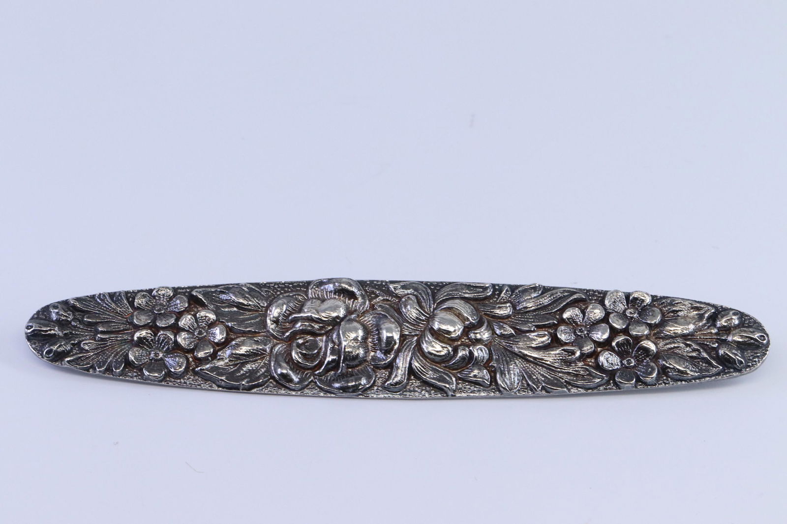 Antique The Stieff Co. Sterling silver floral rose pin (1 of 2)