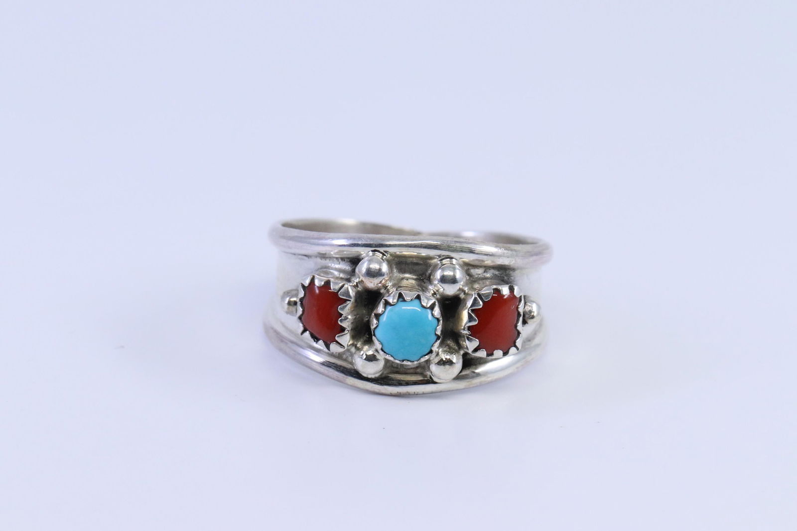 Navajo Men's Sterling Silver Ring (1 of 4)