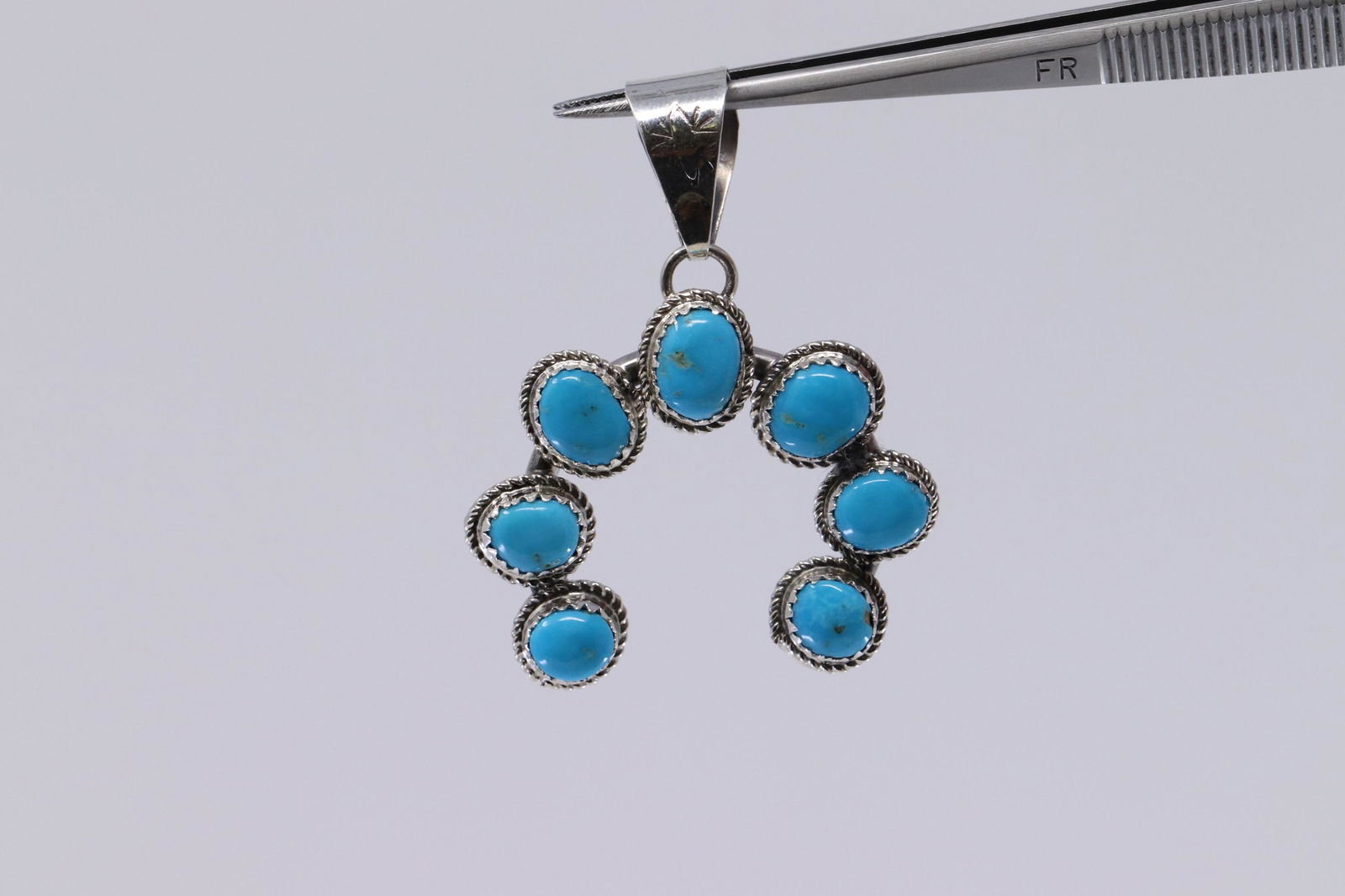 Navajo Sterling Silver Naja Pendant. (1 of 5)