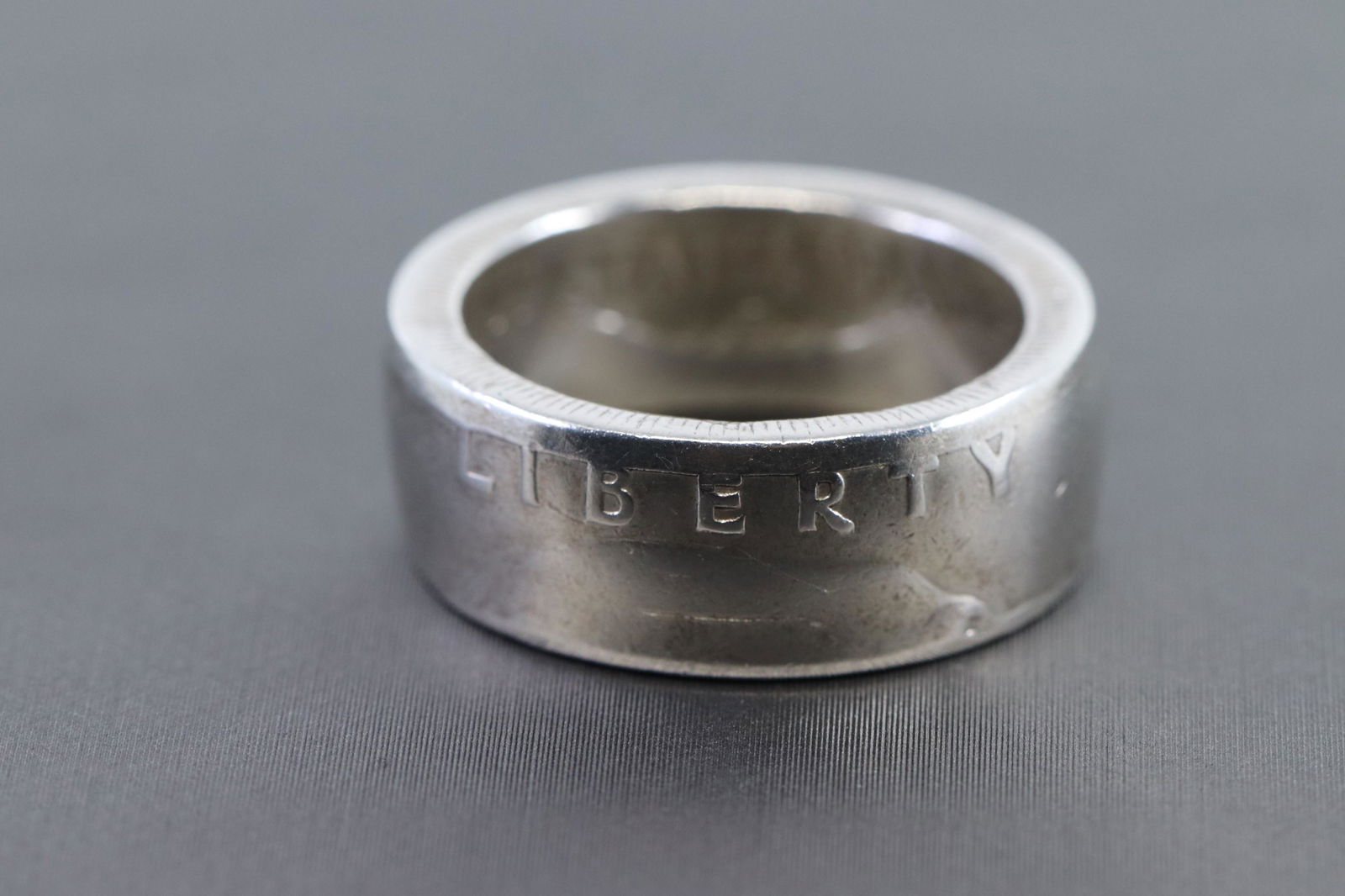 .925 Custom Made "Half Dollar Coin" Ring (1 of 5)