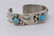 Navajo Indian Sterling Silver Turquoise Stone Bracelet - 3