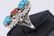 Navajo Handmade Coral And Turquoise Sterling Silver. - 2
