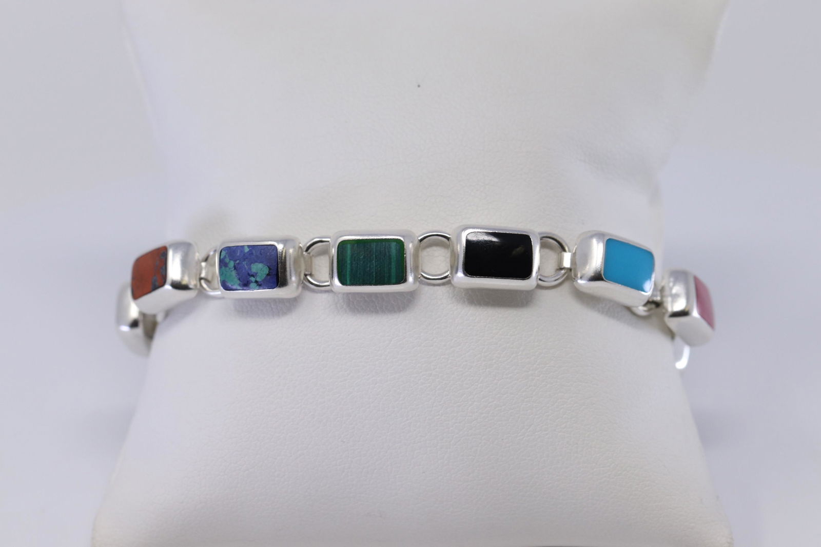 925 Silver Multi-Color Bracelet. (1 of 3)