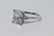 Ladies Modern Silver Ring. - 2