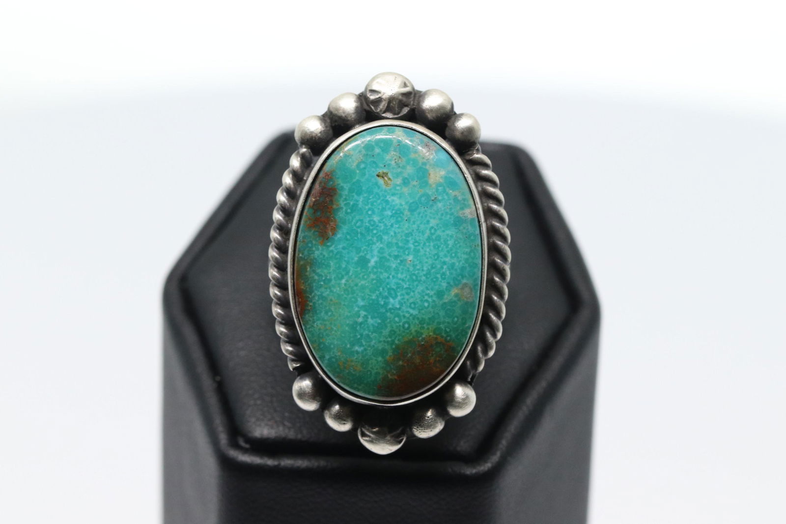 Navajo Handmade Turquoise Ring Sterling Silver By (1 of 4)