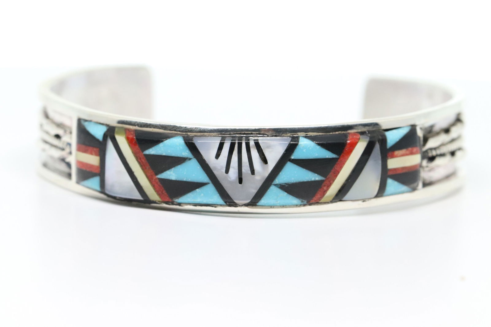 Native American Zuni Handmade By R.B Sterling Silver (1 of 3)