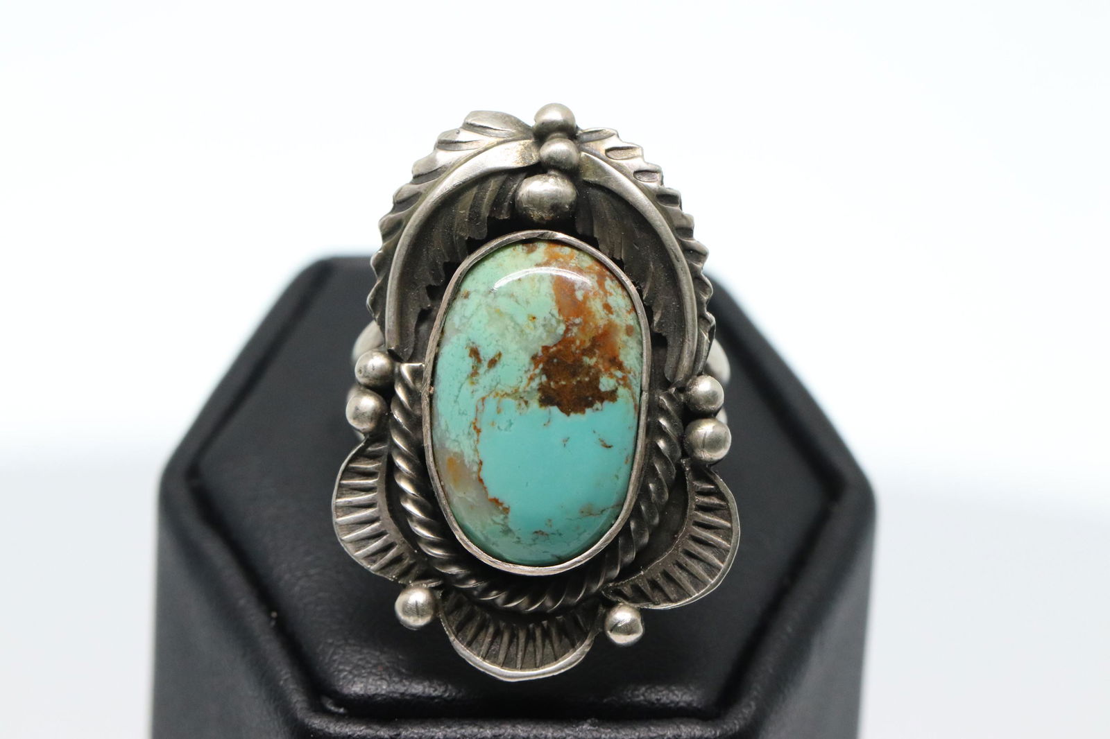 Native American Navajo Handmade Turquoise Ring By M. (1 of 3)