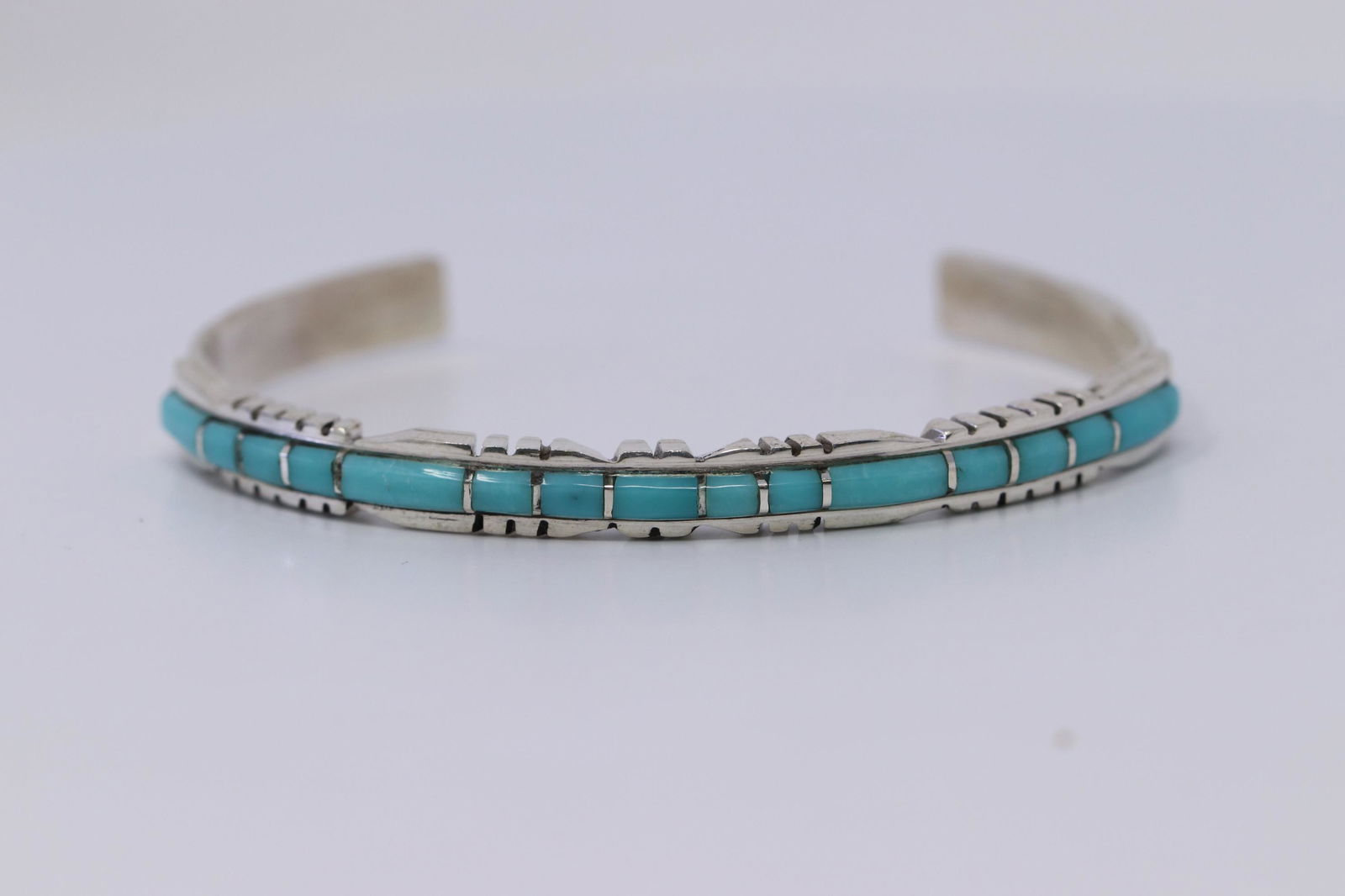 Native American Navajo Handmade Turquoise Bangle (1 of 3)