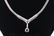 18Kt White Gold Diamond / Sapphire Full Set RARE - 2