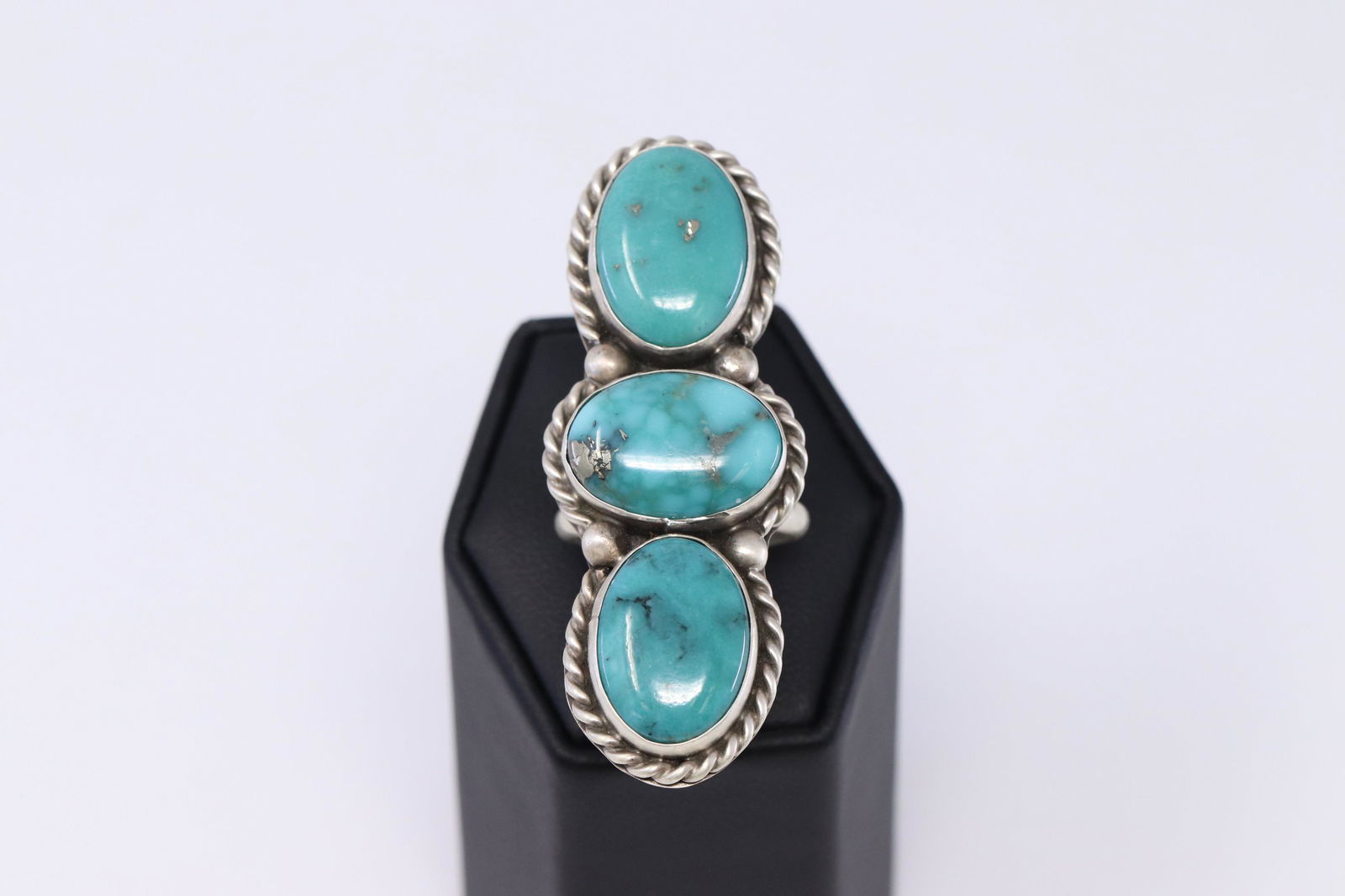 Navajo Native American Turquoise Ring by Betta Lee. (1 of 4)