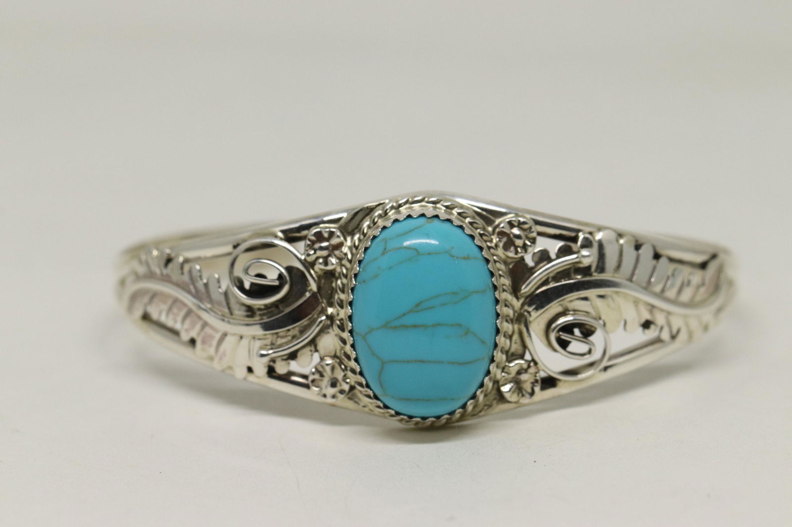 Native American Handmade Turquoise Bracelet By Renee (1 of 4)