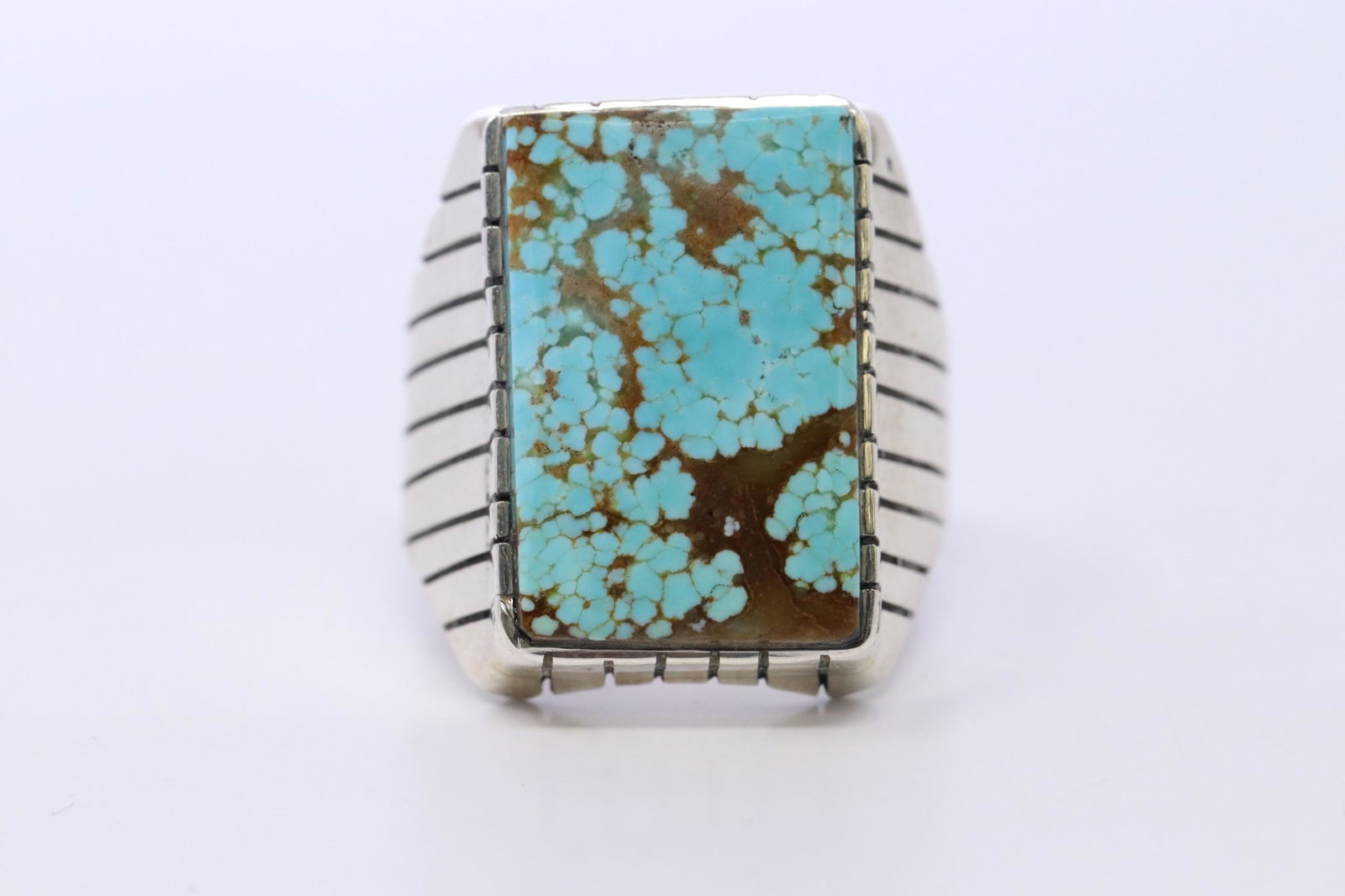 Navajo Native American Sterling Silver Turquoise Ring (1 of 3)