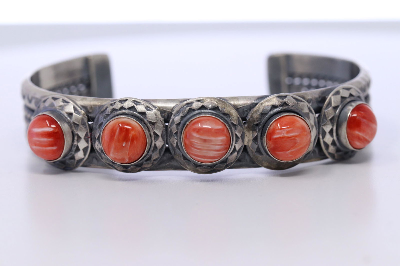 Native American Navajo Handmade Sterling Silver Spiny (1 of 3)