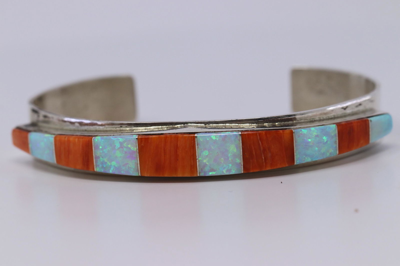 Native American Navajo Handmade Oyster and Opal Inlay (1 of 5)