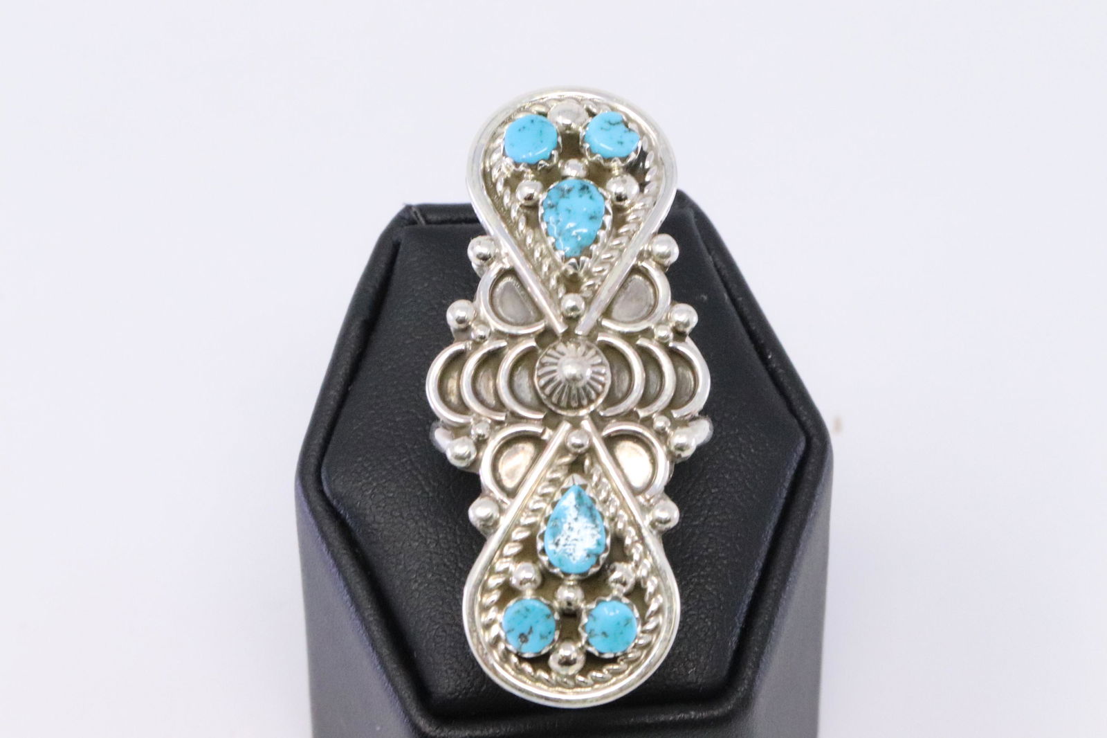 Native American Navajo Handmade Turquoise Ring By Tilva (1 of 3)