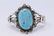 Navajo Native Kingman Spider Web Turquoise Sterling