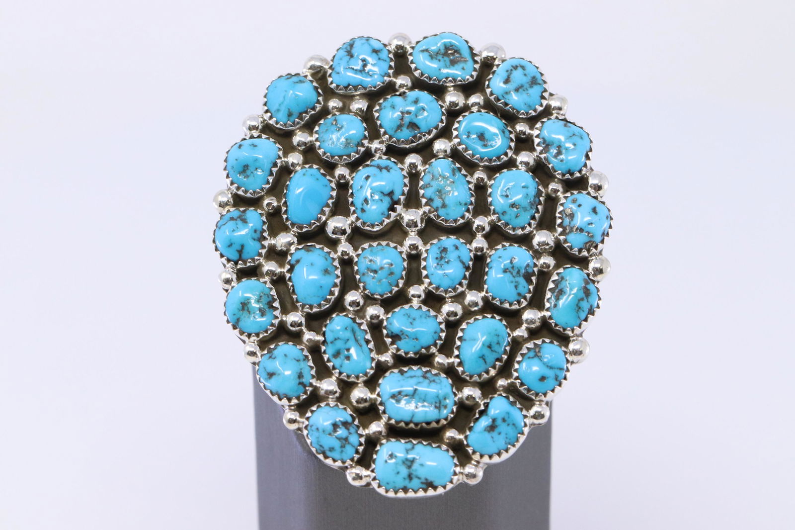 Native Navajo Handmade Sterling Silver Turquoise Ring (1 of 5)