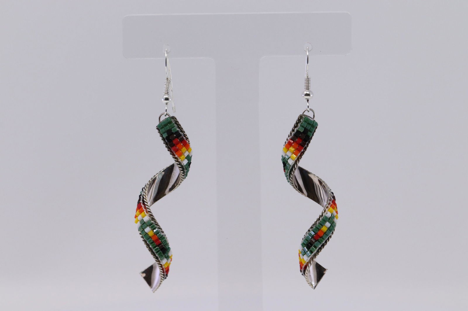 Native American Multi-Color Gemstones Earrings. (1 of 3)