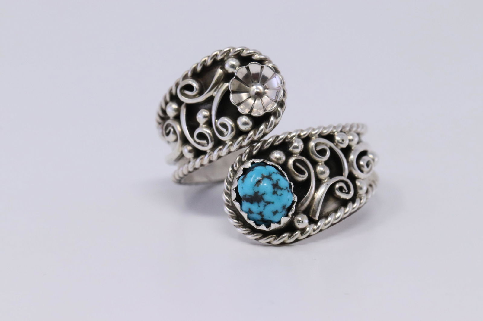 Native American Navajo Handmade Sterling Turquoise (1 of 2)