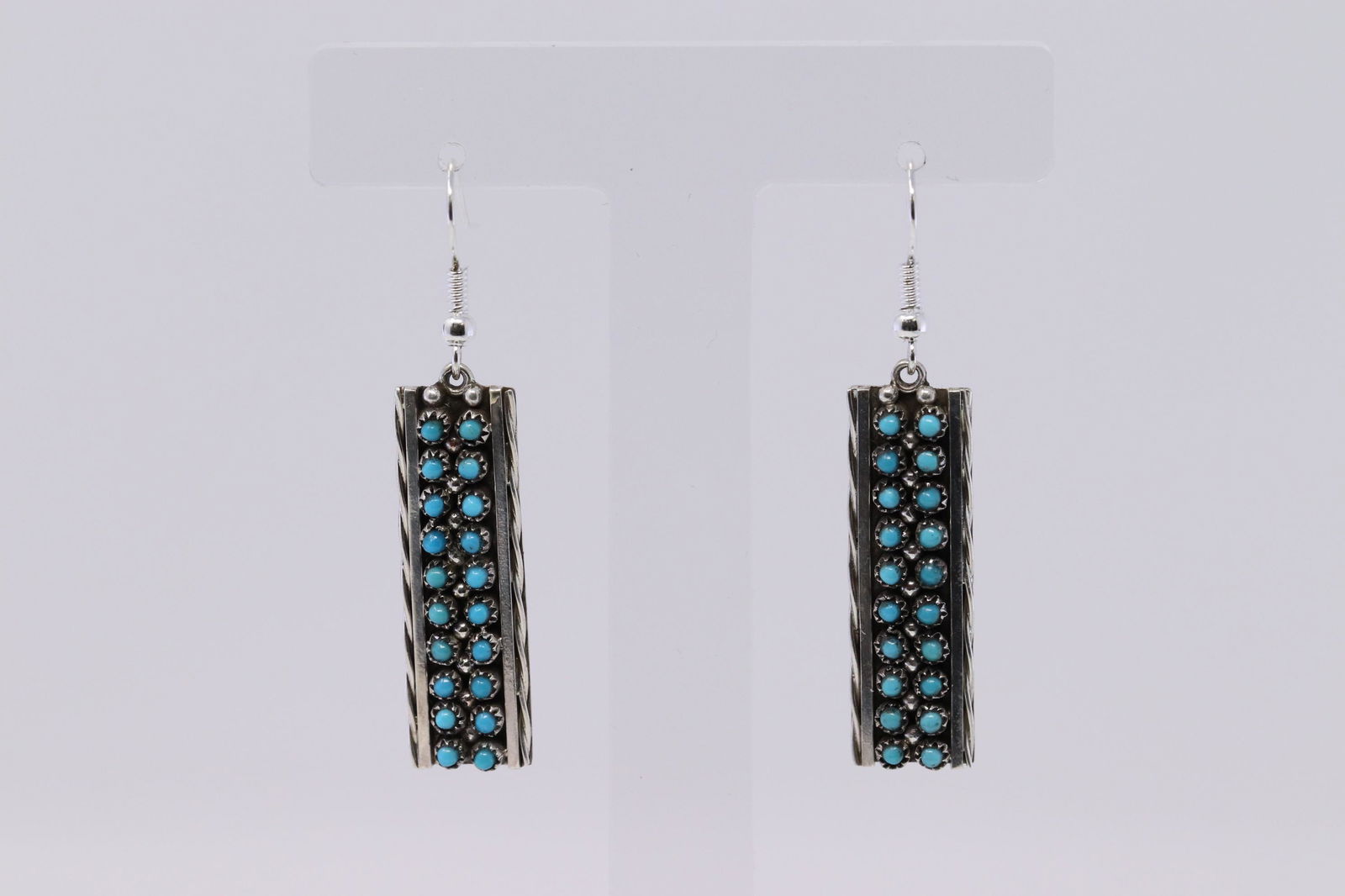 Native American Navajo Handmade Turquoise Earrings By (1 of 4)