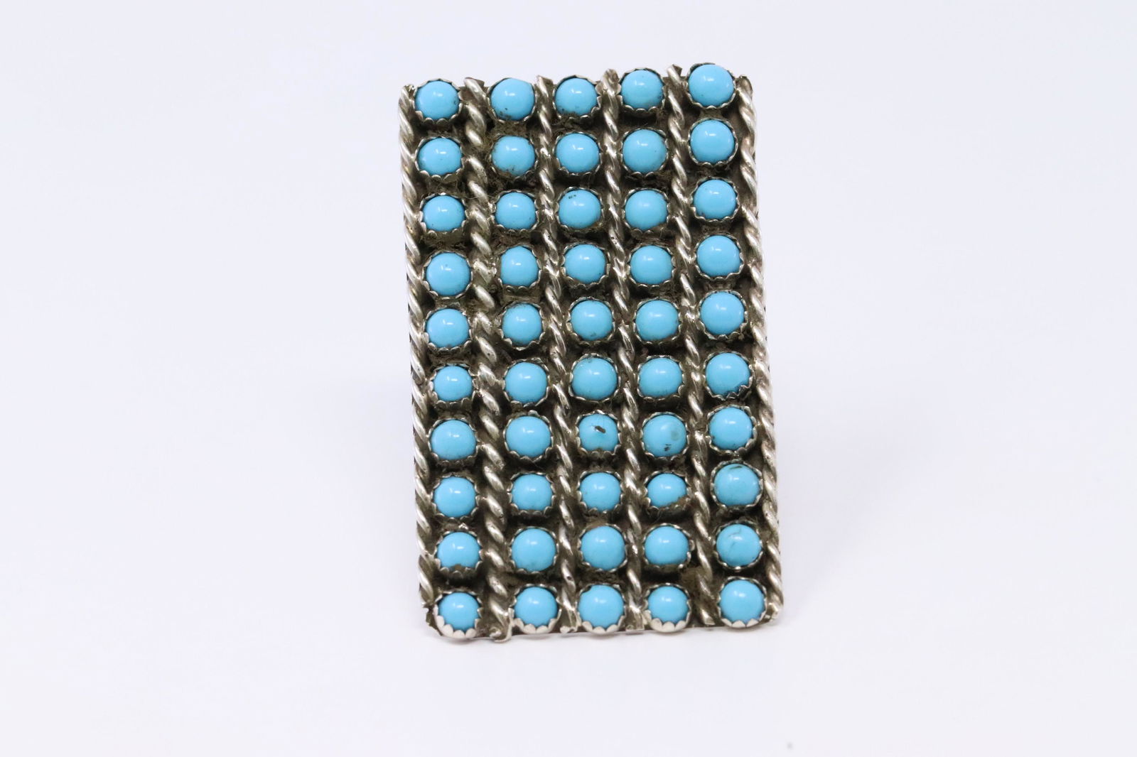 Native American Navajo handmade Turquoise Ring By FY. (1 of 3)