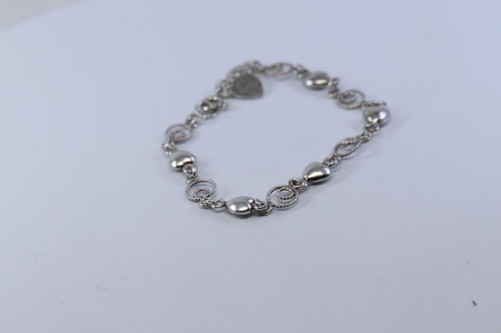 .925 Silver Charm Bracelet (1 of 2)