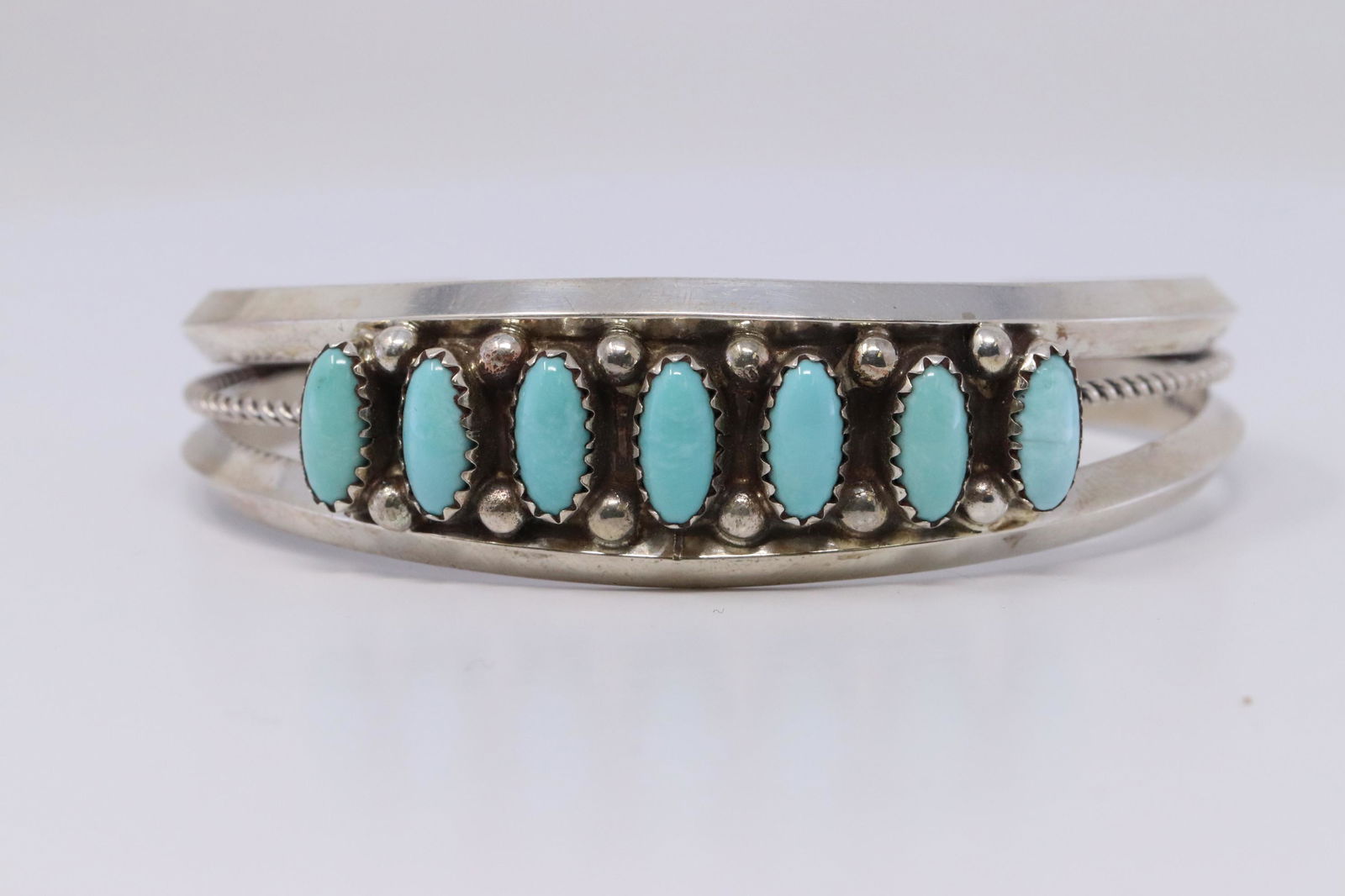 Native American Navajo Handmade Turquoise Bracelet By (1 of 3)