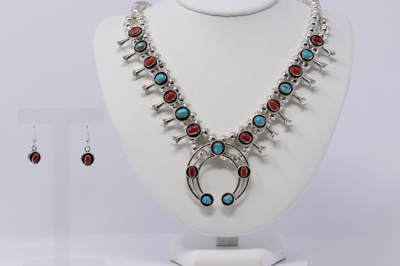 Native American Sterling Silver Handmade Turquoise And (1 of 7)