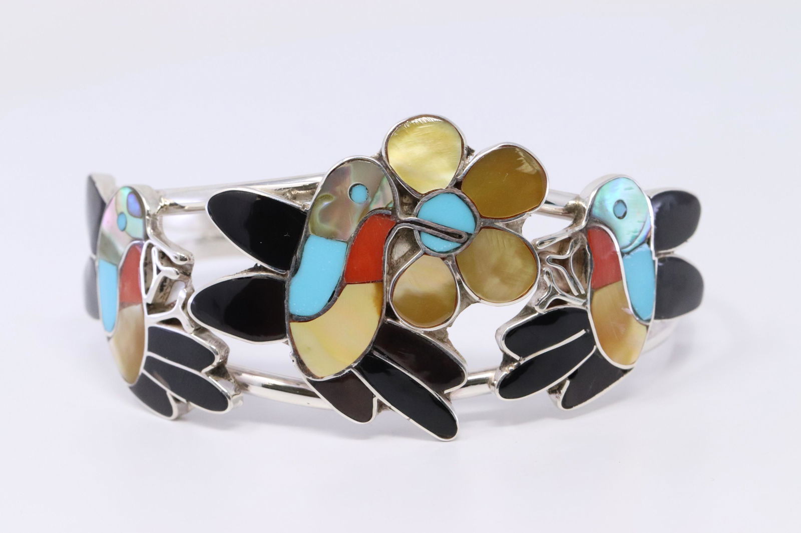 Native American Sterling Silver Zuni Handmade Humming (1 of 4)