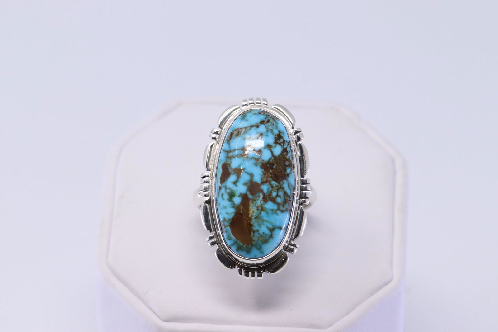 Native American Navajo Handmade Turquoise Ring By J (1 of 4)