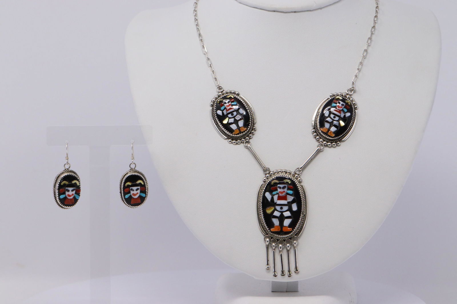 Zuni Bev Etsate Sterling Silver Multi Stone Inlay (1 of 6)