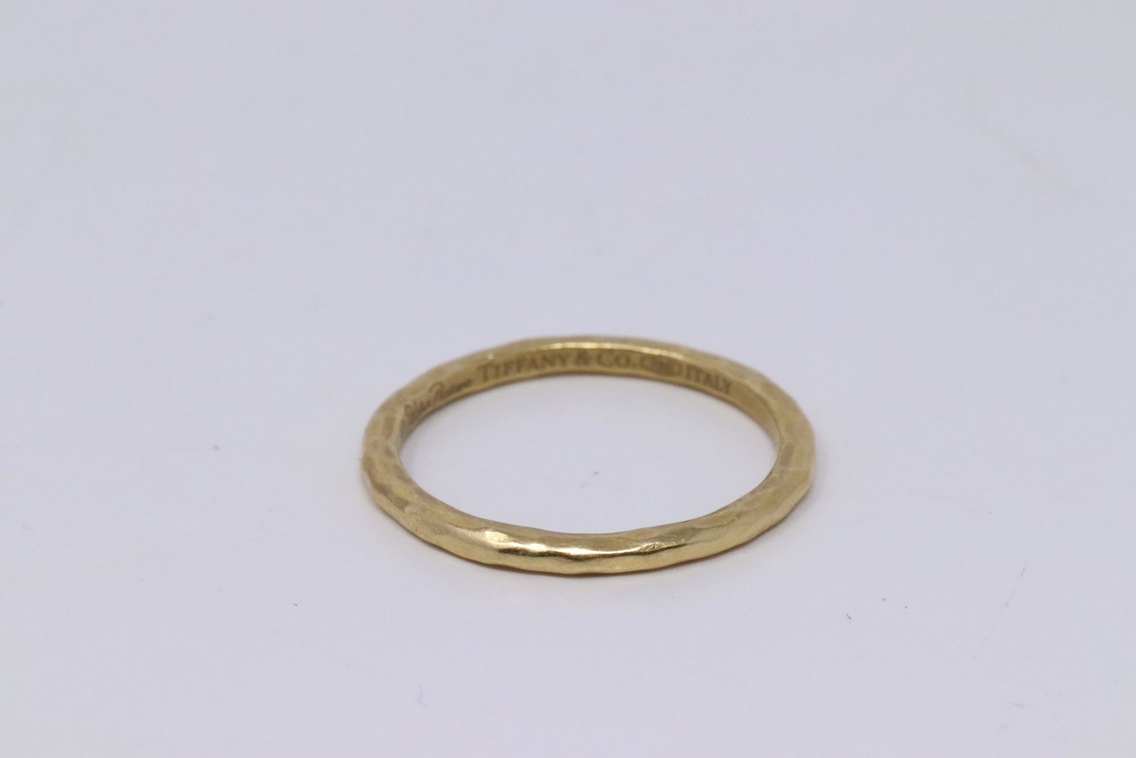 18Kt Tiffany & Co (Paloma Picasso) Ring: A ladies 18Kt Yellow Gold Tiffany & Co ring. Ring is also signed Paloma Picasso. Ring size: 6.75. Total weight 2.20 grams.