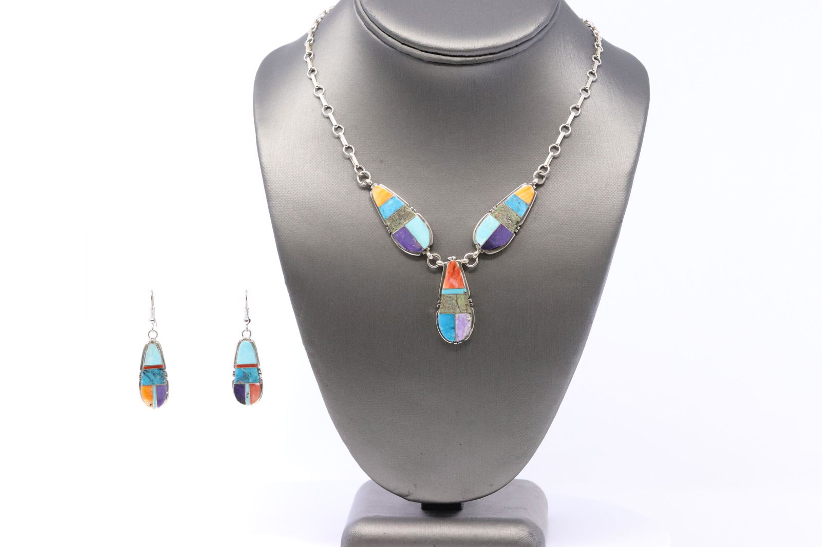 Native American Navajo Handmade Multi-Color Gemstones (1 of 7)