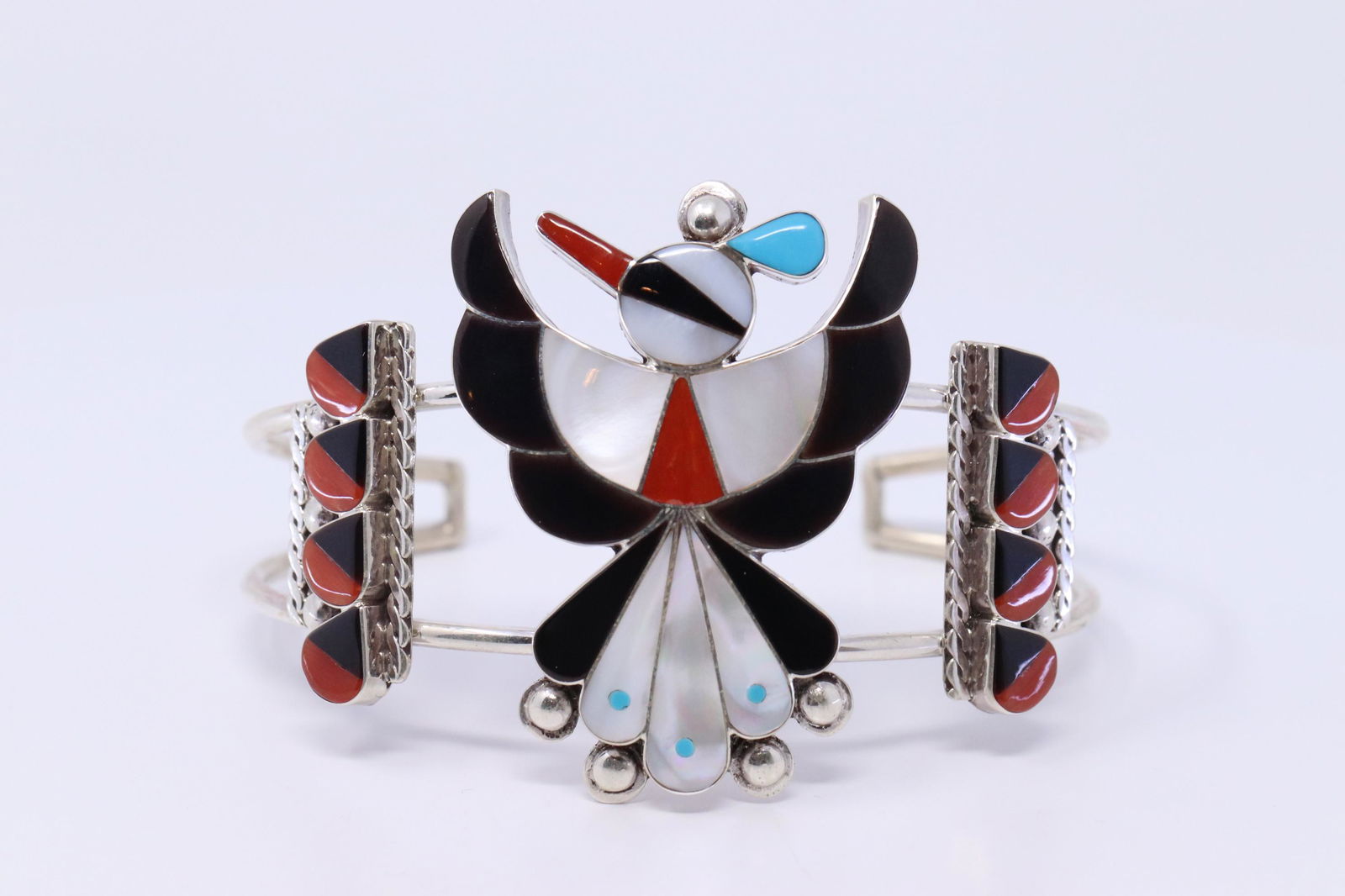 Native American Zuni Handmade Multi-Stone Inlay (1 of 4)