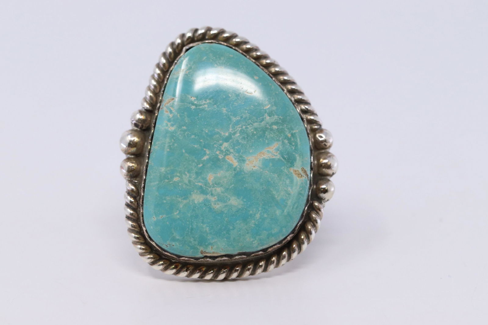 Navajo Sterling Silver Handmade Turquoise Ring By (1 of 5)