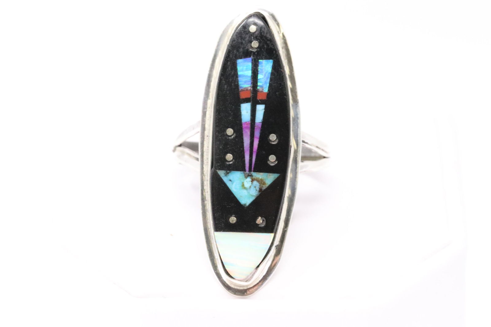Native American Navajo Handmade Multistone Inlay Night (1 of 5)