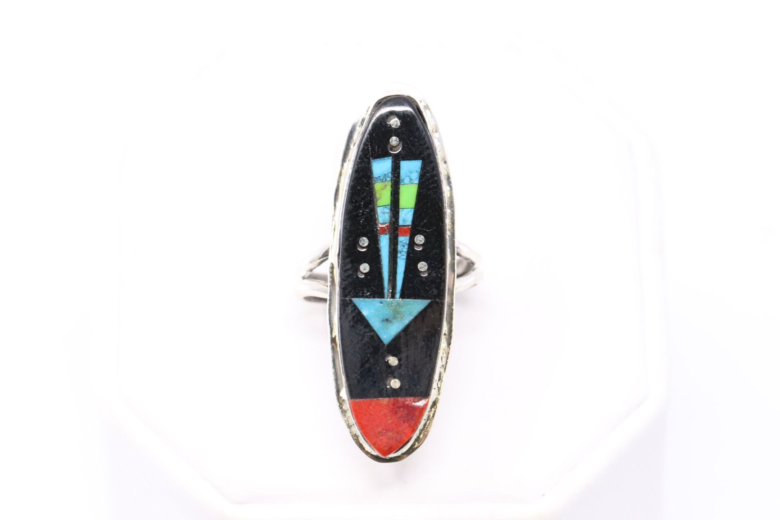 Native American Multi-Stone Inlay Night Sky Ring (1 of 3)