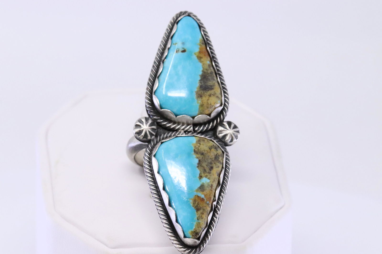 Native American Navajo Handmade Turquoise Ring Set In (1 of 3)