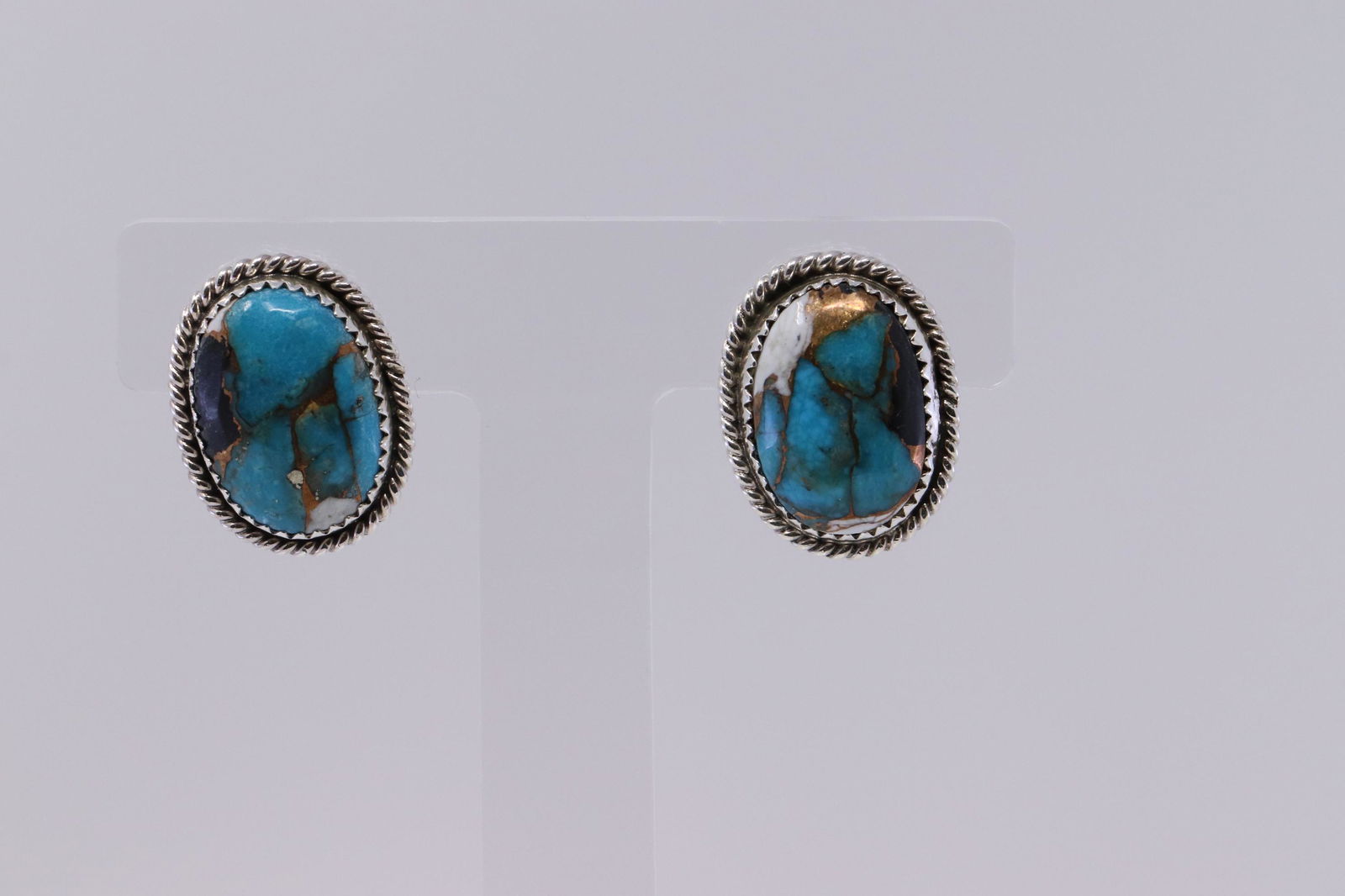 Native American Navajo Handmade Sterling Earring's By (1 of 5)