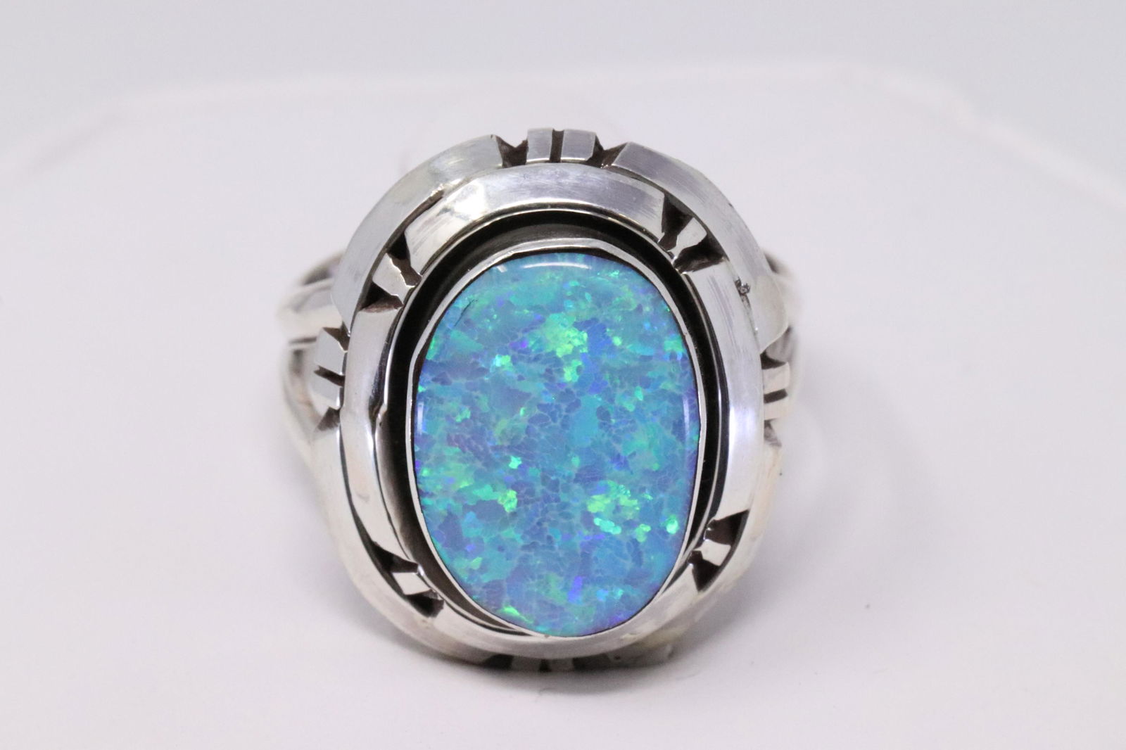 Native American Navajo Handmade Sterling Silver White (1 of 4)