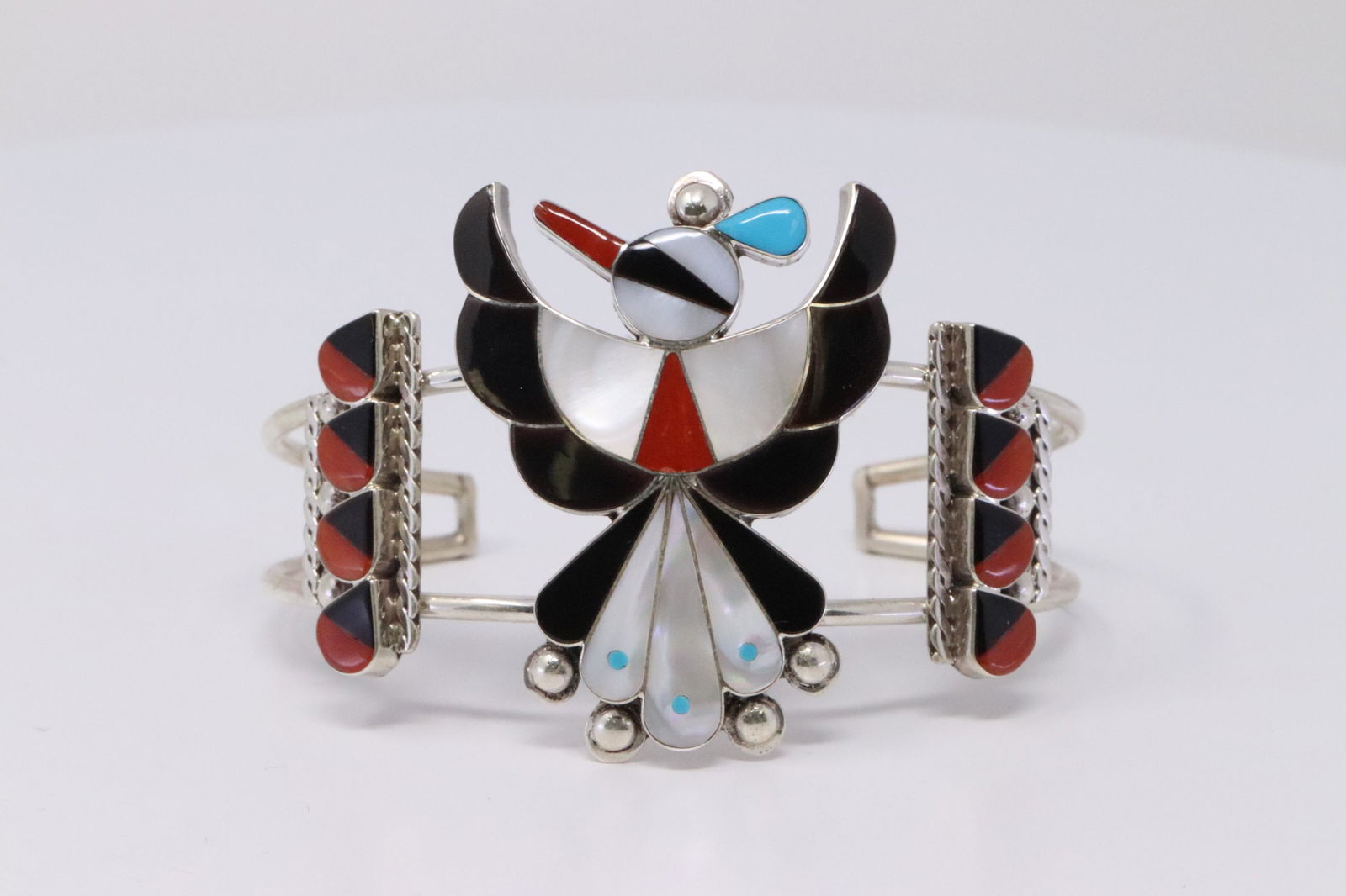 Native American Zuni Handmade Multi-Stone Inlay (1 of 5)