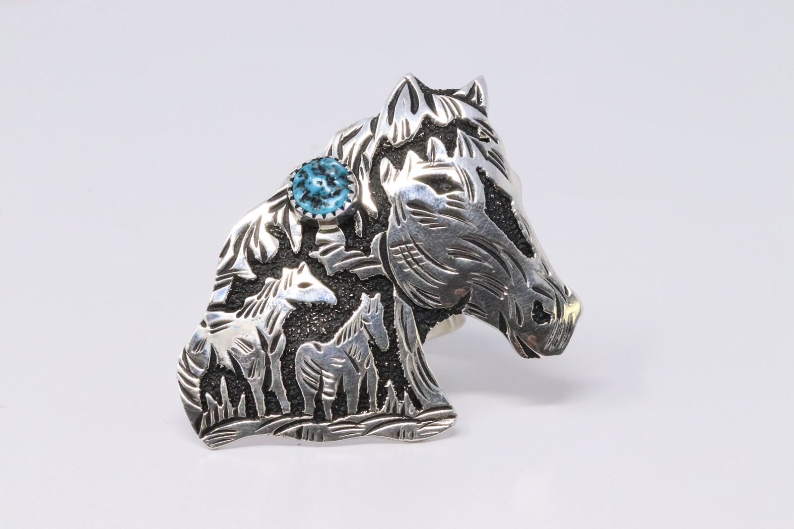 Native American Navajo Handmade Sterling Silver Horse (1 of 5)